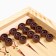 Wooden backgammon with checkers "Moscow", board game, 40 x 40 cm