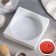 Form for mousse desserts and pastries are the “Circle”, silicone, 18 × 5 cm, white color