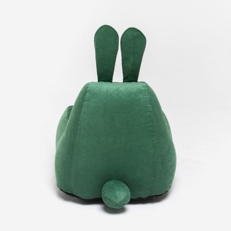 Milk-Milk chair, size 80x90 cm velor, green color-3