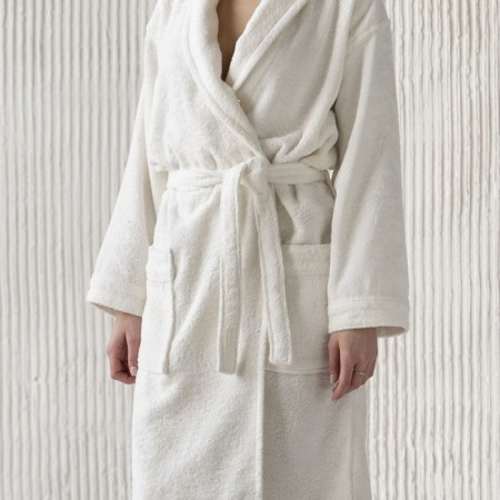 Tao robe, size l, cream color-1
