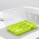 Tray for cutlery with a lid of a share, 30 × 18 × 4.5 cm, color mix
