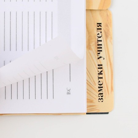 Planing-HEARD “Gift to the Teacher”, A5 format, 45 sheets, a soft cover on a spiral with dividers-11