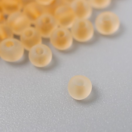 Glass beads 8/0 "Matte translucent. Caviar" 10 g