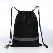 A bag for shoes on a lace, “ZFTS”, a reflective strip, black color