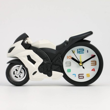 Clock - alarm clock "motorcycle" Children's, discrete move, D -7 cm, 19 x 10 cm, aa-1