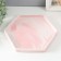 Standing interior ceramics "pink marble" polyhedron 24x28 cm
