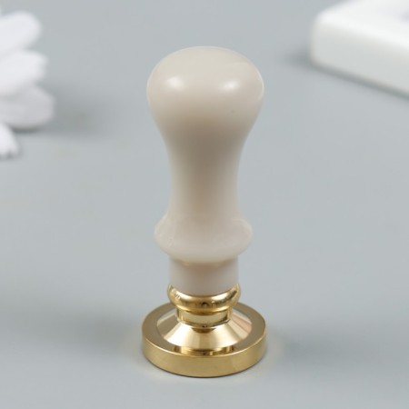 Printing for wax with a plastic pen "Christmas bells" 2.5x2.5 cm-2