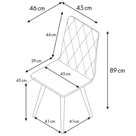 Dining stool Polini Home Rio SD, the color is light gray-natural-9