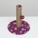 Claw-Stolbik "Piggon" with a ball, 29 x 29 x 32 cm, jute, PVC fabric, purple