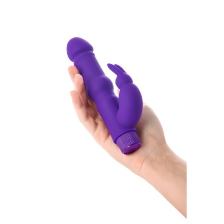 Unrealistic vibrator Toyfa A-Toys, silicone, purple color, 18 cm-13