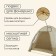 Tart tourist tent, camping maclay Volga 4, 4-seater, with vestibule