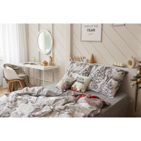 New Year. Bed linen "Ethel" Duet Forest Tale 143*215 cm - 2 pcs, 240*220 cm, 70*70 cm - 2 pcs-12