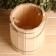 A bucket of linden, 10l, a stainless hoop, a handle-a-river, "Dobroparov"