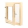 Window, 40 × 40cm, double glass, outer opening, needles