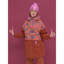 Vetrovka for girls, height 122 cm, chocolate color