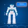 Robo-Dihrug robot, with remote and sensory control, Russian chip, blue color