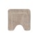Bathroom mat IDDIS, 45x45 cm, with a neckline, microfiber, color light brown