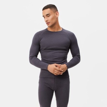 Male thermal underwear (jumper, trousers) color graphite, rn 58-5
