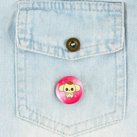 Metal icon, sunset "anime for children", d = 2.5 cm, mix-18