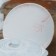 Ceramic lunch plate "Marble", D = 25 cm, pink color
