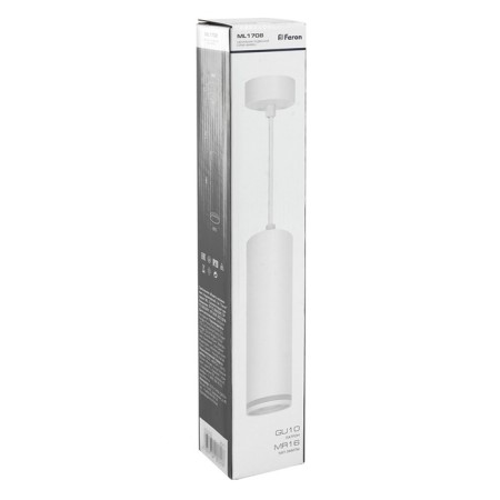 Ceiling light Feron ML1708, IP20, GU10, 35 W, 55x55x280 mm, white color-5