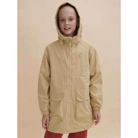 Windbreaker for girls, height 104 cm, sandy color