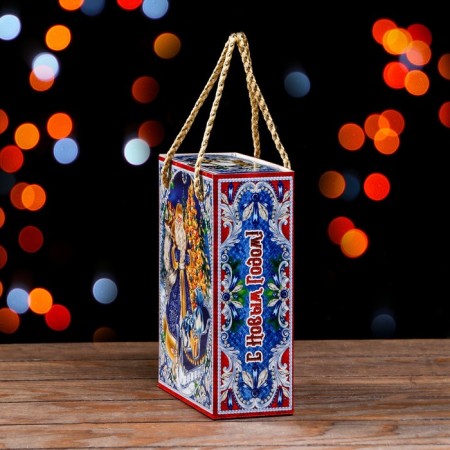 Gift box "Wonderful" in blue 16.5 x 7.9 x 20.8 cm-2