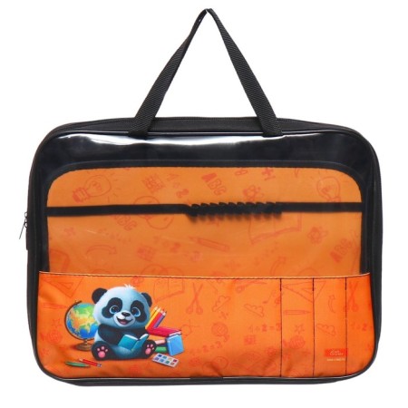 Folder D/Labor A4 with handles textile PVC 335*260*60, PTR-111 calligrata "Panda"-2