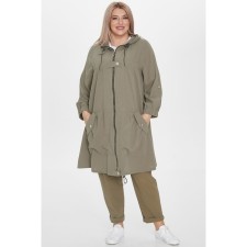 Cardigan female, size 54, green color