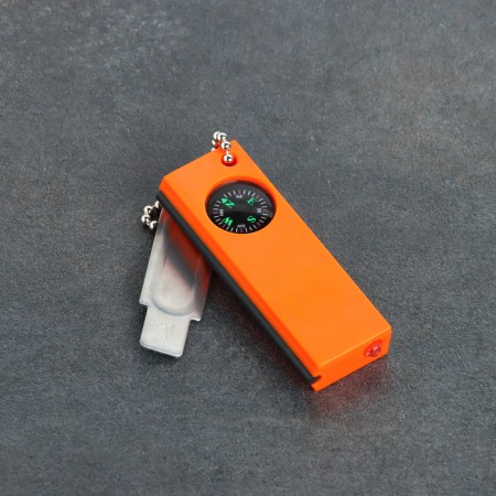 Fire tourist, with compass, flashlight, 8 cm-1