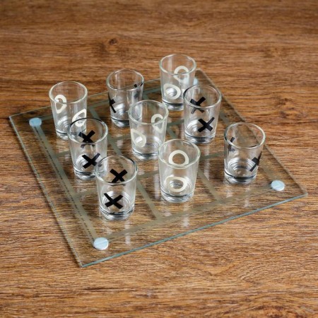 Game "Drunk Crosses-Nolics", 9 piles, board 20 x 20 cm