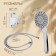 Shower Set Zein Z0303, hose 150 cm, nuts, holder, watering can 3 modes, chrome