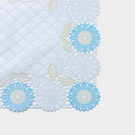 Openwork napkin for the table "Sunflower", 45 × 30 cm, the color of the yellow-blue-1