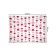 Decorative panel with photo printing "garland from hearts", horizontal, size 150x200 cm
