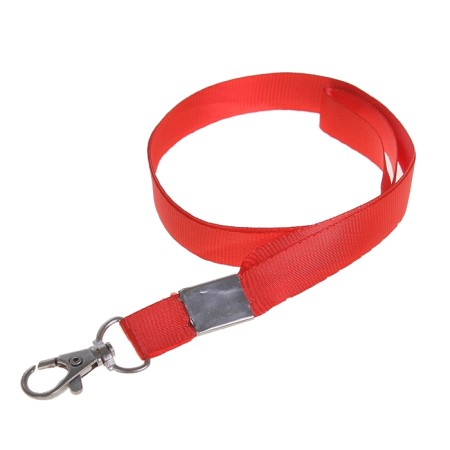 Baiga tape, 15 mm x 80 cm, with a metal carbine, red color