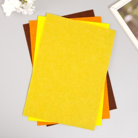 A set of soft felt "Astra" (4 pcs) Assorted, 1 mm, 170 gr. 20x30 cm