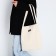 Shopper without fastening, beige color