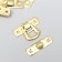 Castle Metal for the casket "Smoothness" gold 2.9x2 cm