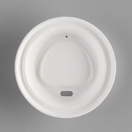 A lid for a glass of sugarcane "White" diameter 80 mm-3