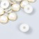 Decor for creativity Plastic "Half -Wash with a rim" set of 20 pcs mix 1.3x1.3 cm