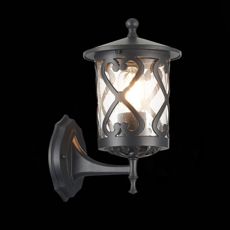 Street wall lamp ST LUCE. SL085.401.01. Lorne. 1x60 W, E27, 15.5x28 cm, black color-6