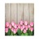 A set of napkins for setting the table "Roses on wooden boards", rectangular, size 32x46 cm, 4 pcs