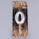 Candle in the Cake "European", number "0", 6 cm, silver
