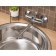 Kitchen mixer "RMS" SL86-005, single-leaf, wall, pour 220 mm, zinc, chromium