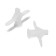 Dowel Tundra, type of butterfly 30x50, white color, 25 pcs.