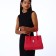 Women's bag with lightning, textura, average size, pink color