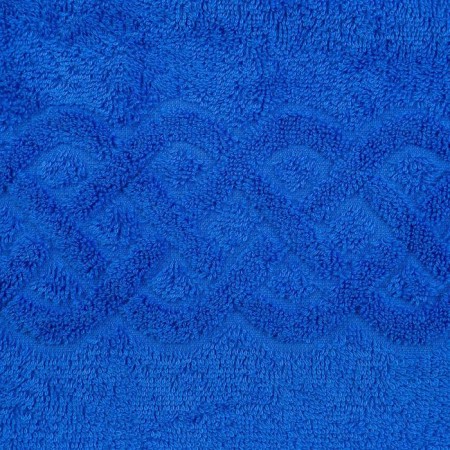 Tainted towel "Plait", blue color, 30x70 cm-1