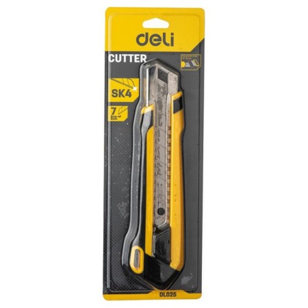 Technical knife Deli DL025 98401, reinforced, auto -blocking, 25 mm-3