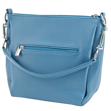 Women's bag B2787-06110, Blue color, artificial leather, 19x10x23 cm-2