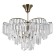 Crystal chandelier Gerhort G22028/8AB+CL, 8x40W, E14, 46x50x50 cm, bronze color
